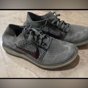 Nike Free RN Flyknit Green Womens size 7 Running Shoes Sneakers
